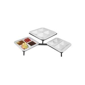  Gourmet Display 2 Tier Podium Style Stand W/ Three 4 Point 