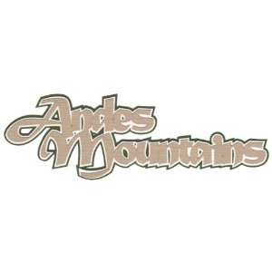 Andes Mountains 3 Layer Laser Title Cut