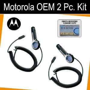   OEM Set of 2 Car Chargers for your Motorola Debut I856 Electronics