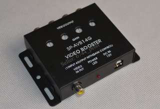 to 4 Video Amplifier RCA Splitter NEW