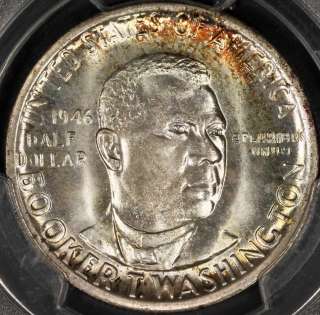 1946 S Booker T. Washington BTW Commemorative Silver Half Dollar, PCGS 