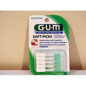  GUM Soft Picks 15 count pack   Removes food & plaque 