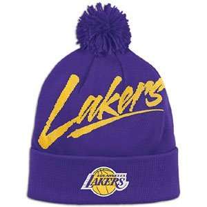  Los Angeles Lakers Mitchell & Ness Vice Script Cuffed Knit 
