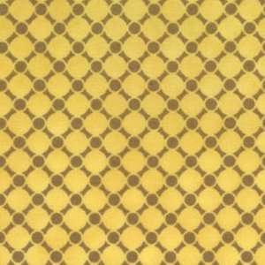 com MODA30158 18 Urban Couture, Diagonal Brown Grid on Yellow By Moda 