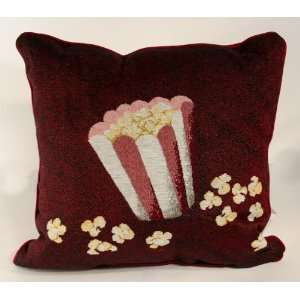  Deluxe Home Theater Burgundy Popcorn Pillow