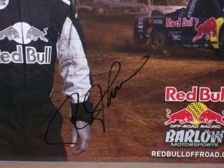 RICK JOHNSON*SIGNED*AUTOGRAPHED*POSTER*REDBULL*OFF ROAD*2008*  