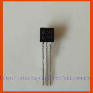 NEW 25 X BC547 547 NPN Transistor 45V 0.1A TO 92  