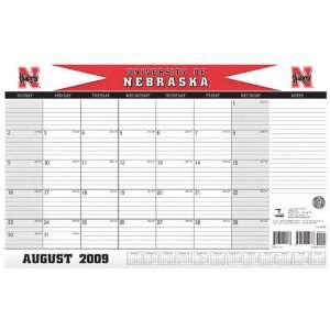 Nebraska Cornhuskers 11x17 Academic Desk Calendar (August 2009  July 