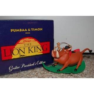 PUMBAA & TIMON CHRISTMAS ORNAMENT from Disneys The Lion King, Grolier 