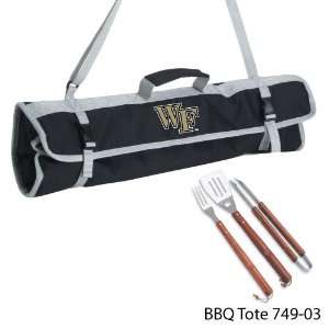  Wake Forest University 3 Piece BBQ Tote Case Pack 4 