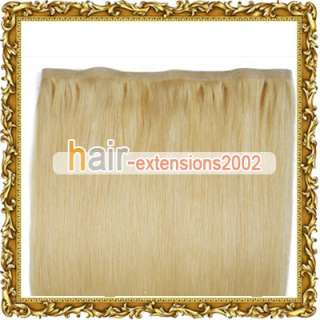 20 X 36 PU Skin Weft Remy Hair Extensions #613,55g  