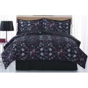  Rock Anthem Full Queen XL Comforter and Sham Toys & Games
