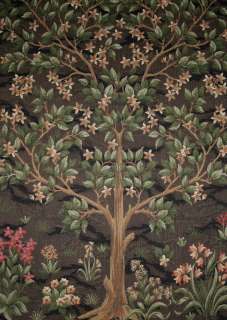 TREE OF LIFE William Morris Tapestry Wall Hanging BROWN  