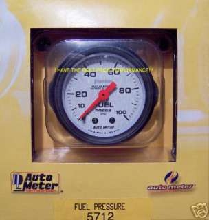 Autometer 5712 Phantom 2 1/16 Fuel Pressure Gauge  