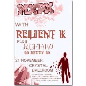    MXPX Poster   Pink Concert Flyer   Relient K