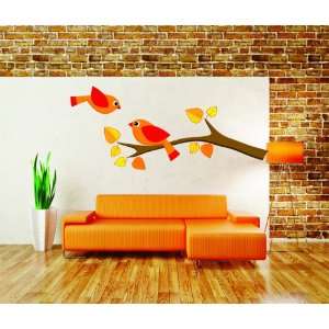  Removable Wall Decals   Two birds on a branch