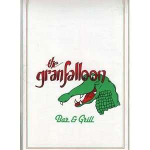  The Granfalloon Bar & Grill Menu Kansas City MO 1980s 