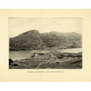  1907 Print Cnidos Knidos Cnidus Greece Landscape Land 