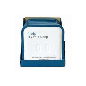  Help I Cant Sleep, 25 mg Diphenhydramine HCL Caplets (Six 