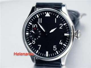   Uhr Big Pilot Flieger Glossy Watch with 6497 Swan Neck Movement  