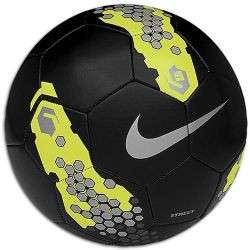 Nike Nike5 Street 2011 Soccer Ball Size 5 Black /Yellow/Silver Brand 