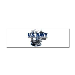 Car Magnet 10 x 3 US Navy with Aircraft Carrier Planes Submarine and 