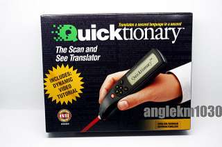 Quicktionary German English SCANNER Pen Dictionary  