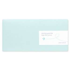  Olivia & Kevin Airline Ticket Pouch Wedding Invitation 