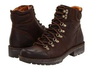 Mens Born Ankle Lace Up Hiker Boot Stock Brown M6775  