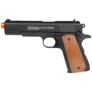 UTG Sport Airsoft 1911 Full Metal Spring Pistol with 2 Mags (Black 