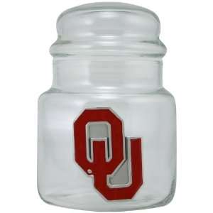  Oklahoma Sooners Glass Candy Jar