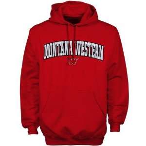  NCAA Montana Western Bulldogs Red Player Pro Arch Hoody 
