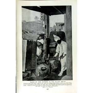   c1920 KOREA VILLAGE SMITHY HAMMERS SEOUL COPPERSMITH