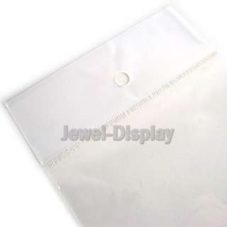 100 Hang Hole Self Adhesive Resealable Bags 6X23.5cm  