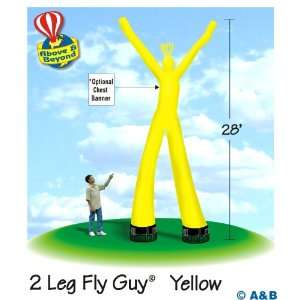  Fly Guy Air Dancer Advertising Inflatable Balloon   Yellow 