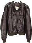 vtg 70s berman leather cafe racer motorcycle bomber jacket brown