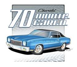 70 71 72 Chevy Monte Carlo PRO TOUR T Shirt   YMM  
