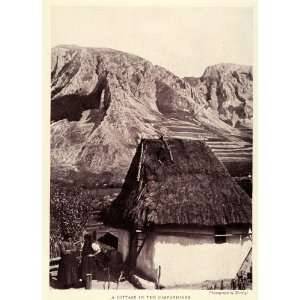  1926 Print Cottage Carpathian Mountains Erdelyi Landscape 