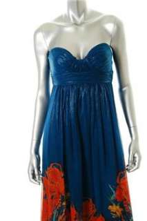 Aqua NEW Blue Formal Dress BHFO Ruched 2  