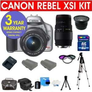  Canon EOS Rebel XSI 12.2 MP Digital Camera (Silver) w/ 18 