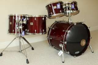Yamaha 5 pc Absolute Maple Nouveau drums Cherry Wood red shell pack 