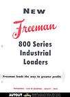 1959 Freeman Series 800 Industrial Tractor Loader Brochure Peru 