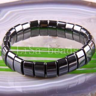 Magnetic Hematite Healing Beads Bracelet Bangle LH397  