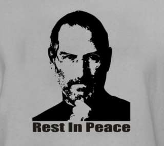 Steve Jobs Memorial T Shirt Gray All Sizes  