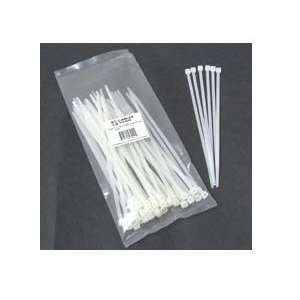  4in Cable Ties White 100pk Electronics
