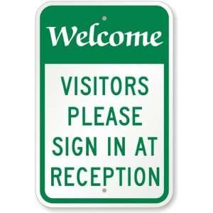  Welcome, Visitor Please Sign In At Reception High 