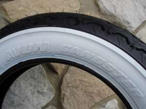 MT90H16 AVON GANGSTER WIDE WHITEWALL FRONT OR REAR TIRE  
