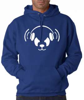 The White Panda DJ Remix Techno 50/50 Pullover Hoodie  