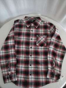 Shaun White Boys Long Sleeve Woven Plaid Shirt Size Medium  