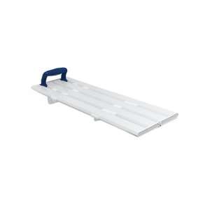 AKW Tromode 4 Slat Bathboard and Shower Seat, 28 1/2, White with Blue 